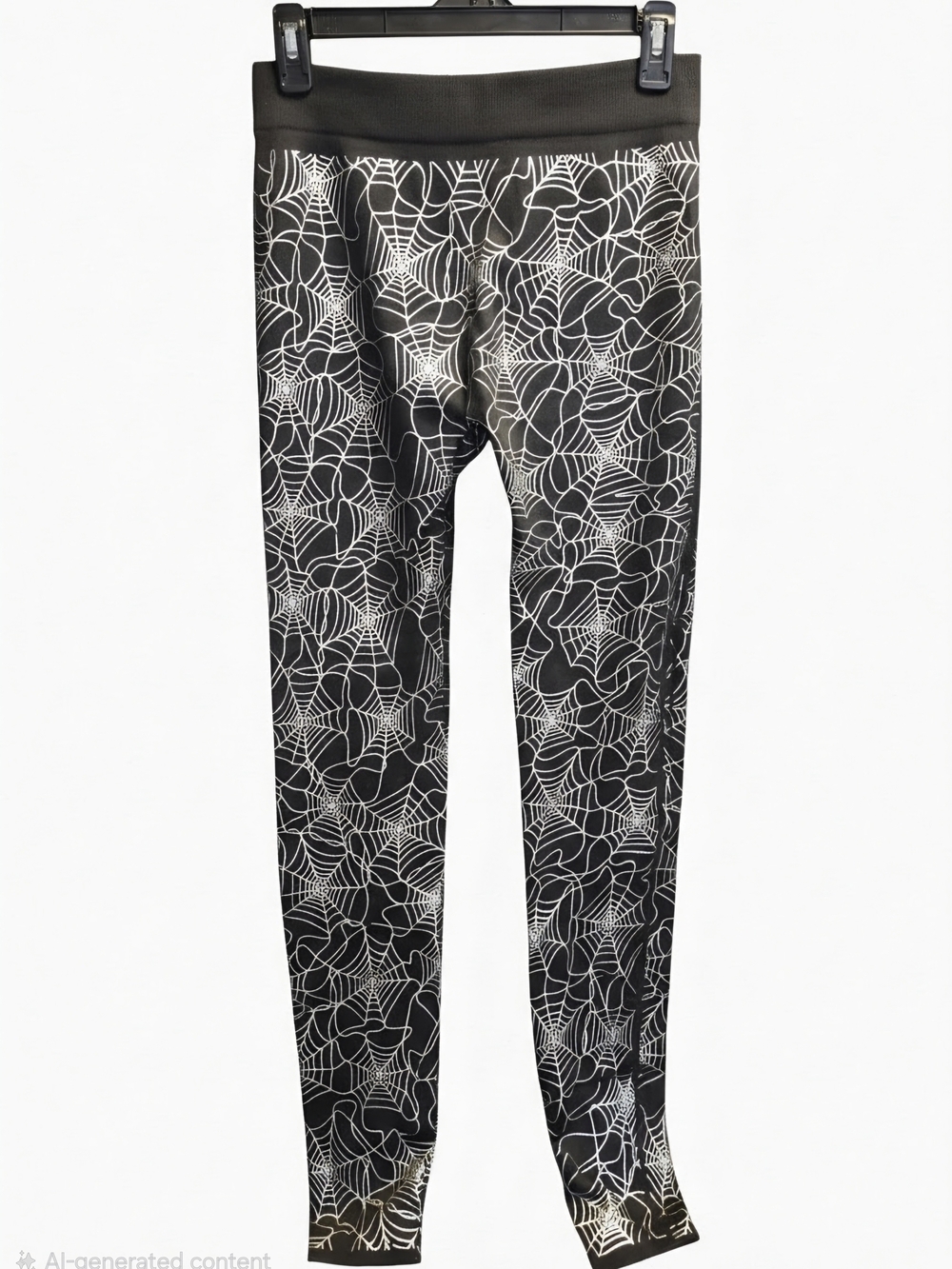 Black Spiderweb Print Leggings